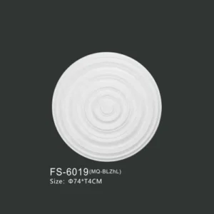 FS-6019 PU one-piece ceiling medallion for chandelier and ceiling decoration