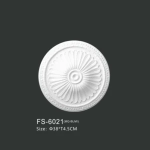 FS-6021 PU one-piece ceiling medallion for chandelier and ceiling decoration