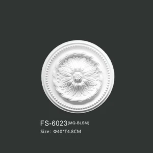 FS-6023 PU one-piece ceiling medallion for chandelier and ceiling decoration