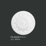 FS-6025 PU one-piece ceiling medallion for chandelier and ceiling decoration