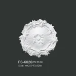 FS-6026 PU one-piece ceiling medallion for chandelier and ceiling decoration
