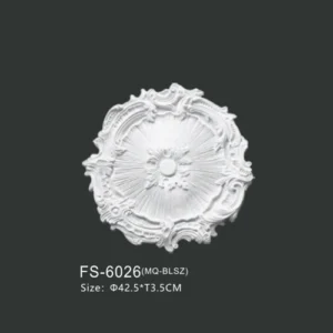 FS-6026 PU one-piece ceiling medallion for chandelier and ceiling decoration