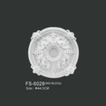 FS-6028 PU one-piece ceiling medallion for chandelier and ceiling decoration