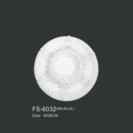 FS-6032 PU one-piece ceiling medallion for chandelier and ceiling decoration