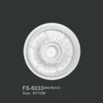 FS-6033 PU one-piece ceiling medallion for chandelier and ceiling decoration