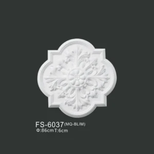 FS-6037 PU one-piece ceiling medallion for chandelier and ceiling decoration