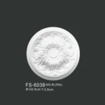 FS-6038 PU one-piece ceiling medallion for chandelier and ceiling decoration