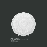 FS-6039 PU one-piece ceiling medallion for chandelier and ceiling decoration