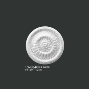 FS-6046 PU one-piece ceiling medallion for chandelier and ceiling decoration