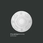 FS-6054 PU one-piece ceiling medallion for chandelier and ceiling decoration