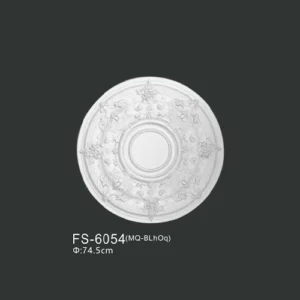 FS-6054 PU one-piece ceiling medallion for chandelier and ceiling decoration