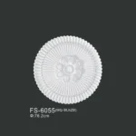 FS-6055 PU one-piece ceiling medallion for chandelier and ceiling decoration