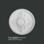FS-6060 PU one-piece ceiling medallion for chandelier and ceiling decoration