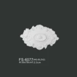 FS-6077 PU one-piece ceiling medallion for chandelier and ceiling decoration