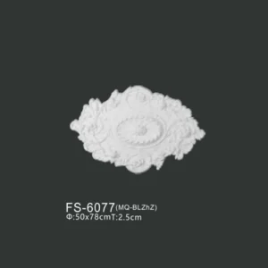 FS-6077 PU one-piece ceiling medallion for chandelier and ceiling decoration
