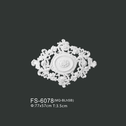 FS-6078 PU one-piece ceiling medallion for chandelier and ceiling decoration