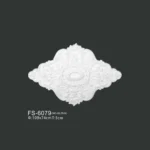 FS-6079 PU one-piece ceiling medallion for chandelier and ceiling decoration