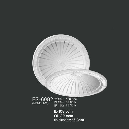 FS-6082 PU one-piece ceiling medallion for chandelier and ceiling decoration