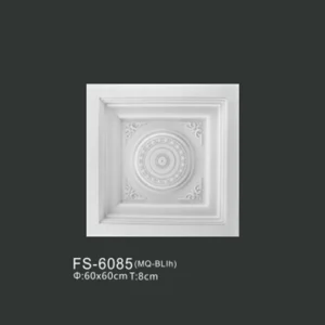 FS-6085 PU one-piece ceiling medallion for chandelier and ceiling decoration