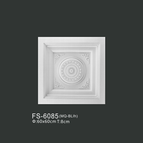 FS-6085 PU one-piece ceiling medallion for chandelier and ceiling decoration