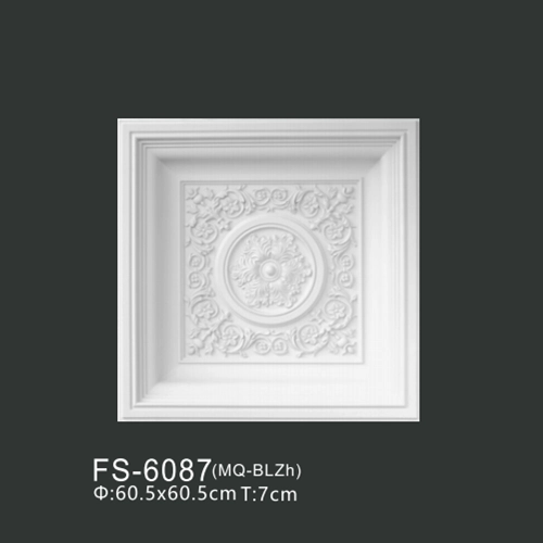 FS-6087 PU one-piece ceiling medallion for chandelier and ceiling decoration