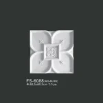 FS-6088 PU one-piece ceiling medallion for chandelier and ceiling decoration