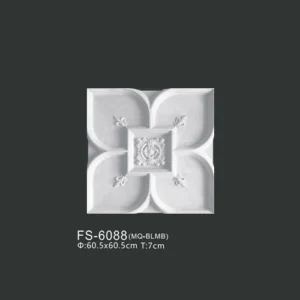 FS-6088 PU one-piece ceiling medallion for chandelier and ceiling decoration