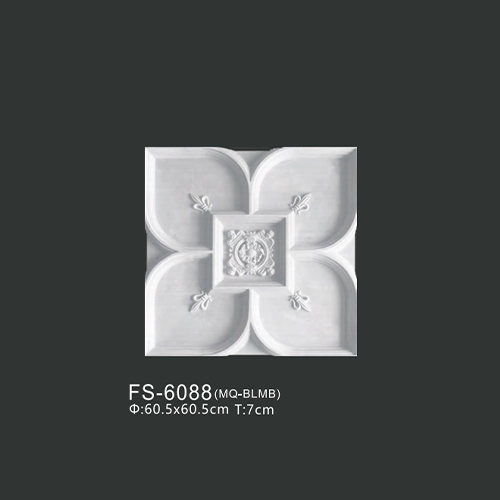 FS-6088 PU one-piece ceiling medallion for chandelier and ceiling decoration