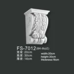 FS-7012 PU decorative corbel for wall and ceiling decoration