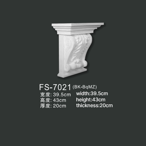 FS-7021 PU decorative corbel for wall and ceiling decoration