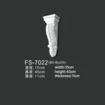 FS-7022 PU decorative corbel for wall and ceiling decoration