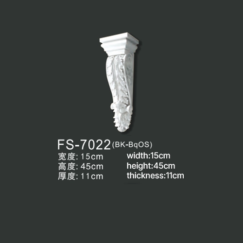 FS-7022 PU decorative corbel for wall and ceiling decoration