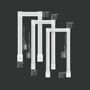 FS-8001-8006 PU door surround moulding for interior doorway decoration
