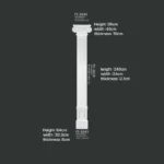 FS-8038 PU door surround moulding for interior doorway decoration