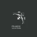 FS-H010 PU combination corner ornament for wall frame decoration