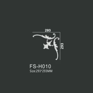 FS-H010 PU combination corner ornament for wall frame decoration
