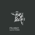 FS-H021 PU combination corner ornament for wall frame decoration