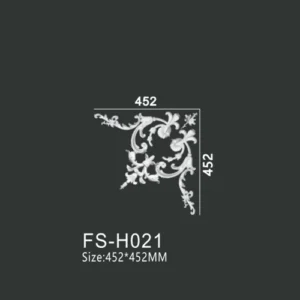 FS-H021 PU combination corner ornament for wall frame decoration