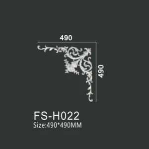 FS-H022 PU combination corner ornament for wall frame decoration