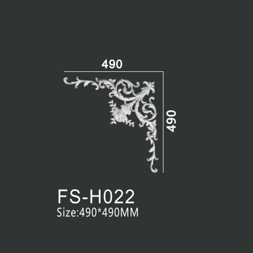FS-H022 PU combination corner ornament for wall frame decoration