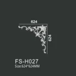 FS-H027 PU combination corner ornament for wall frame decoration