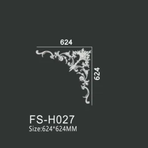 FS-H027 PU combination corner ornament for wall frame decoration