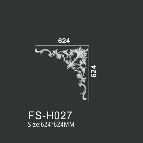 FS-H027 PU combination corner ornament for wall frame decoration