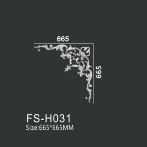 FS-H031 PU combination corner ornament for wall frame decoration