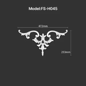 FS-H045 PU combination center ornament for wall and ceiling decoration