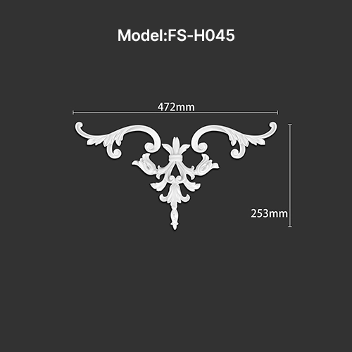 FS-H045 PU combination center ornament for wall and ceiling decoration