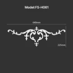 FS-H061 PU combination center ornament for wall and ceiling decoration