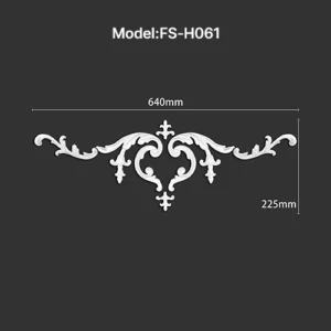 FS-H061 PU combination center ornament for wall and ceiling decoration