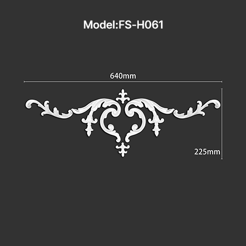 FS-H061 PU combination center ornament for wall and ceiling decoration