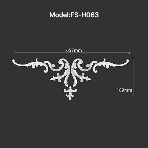 FS-H063 PU combination center ornament for wall and ceiling decoration